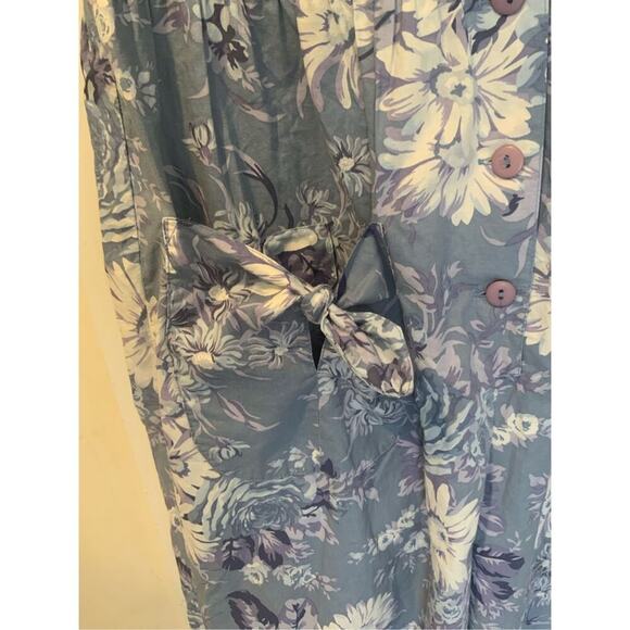 Laura Ashley Vintage Floral Cotton Jumpsuit - Picture 10 of 12